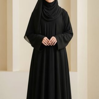 Kids Classic Black Abaya